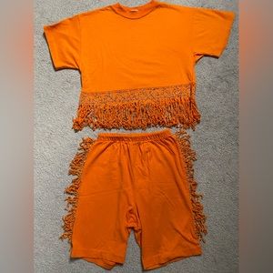 Knitwaves Girls Vintage Matching Set Shirt & Shorts